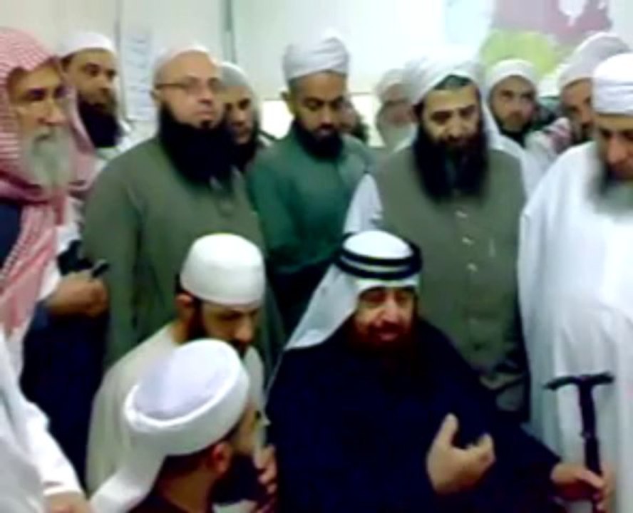 زيارة  الشيخ محمد الشقرة مركز جماعة الدعوة والتبليغ بعمّان