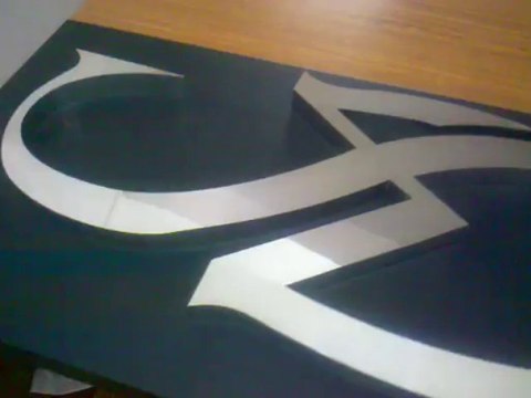 Paslanmaz Logo Reklam, Krom Kutu Harf Reklam onlinereklam.com.tr