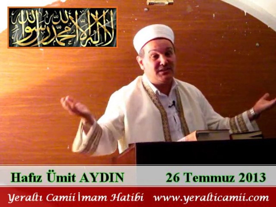 Cuma Vaaz'ı Yeraltı Camii İmam Hatibi / Hafız Ümit AYDIN