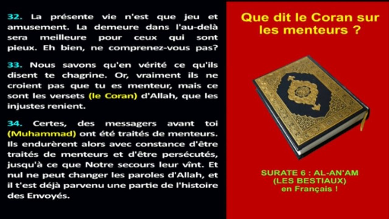 Que Dit le Coran sur les menteurs ? (1/3)