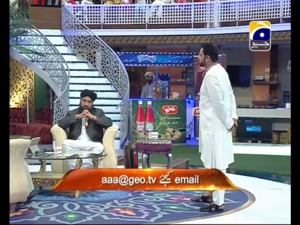 16th Sehri Aalam Aur Aalim Part 1 in Amaan Ramazan with Aamir Liaquat 1434h 26-7-2013 -002