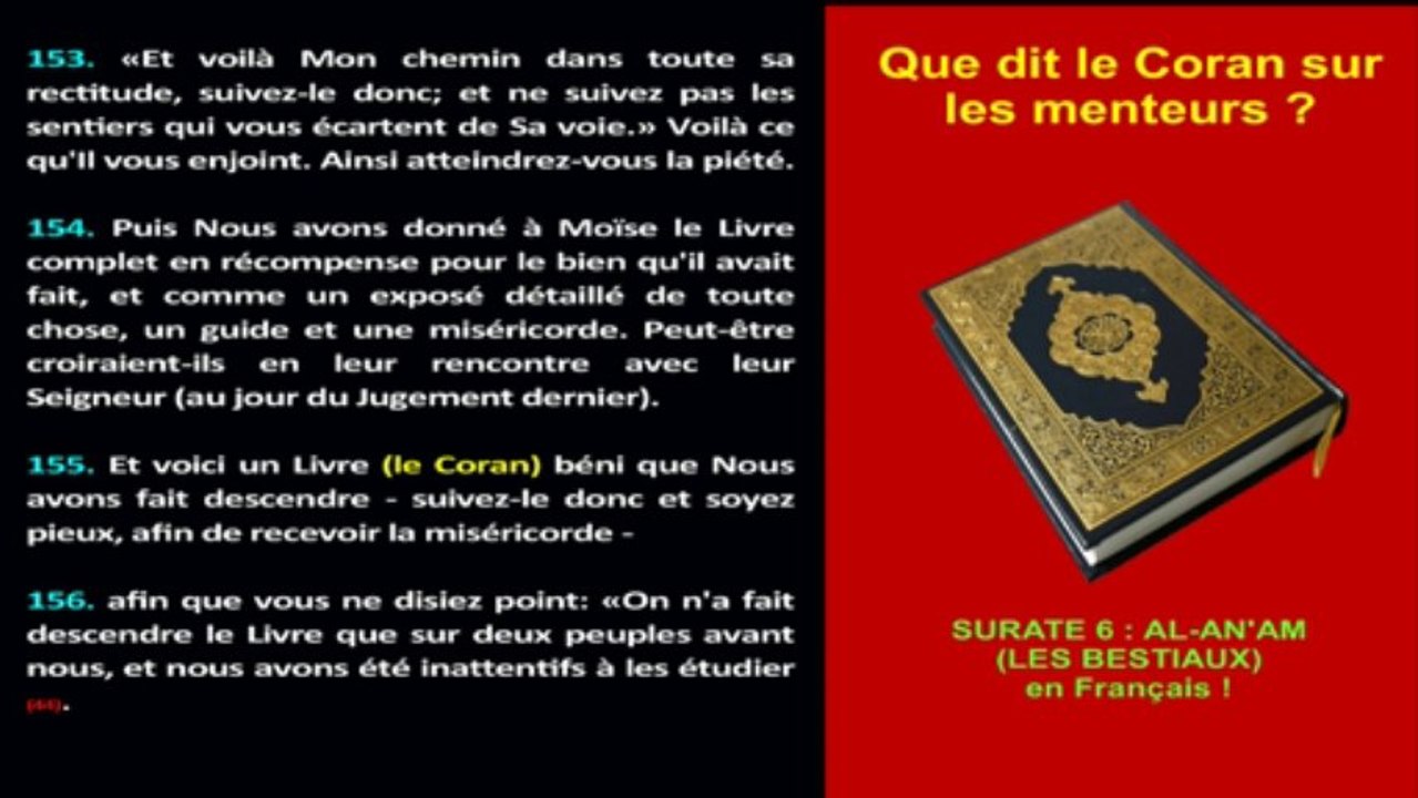 Que Dit le Coran sur les menteurs ? (3/3)
