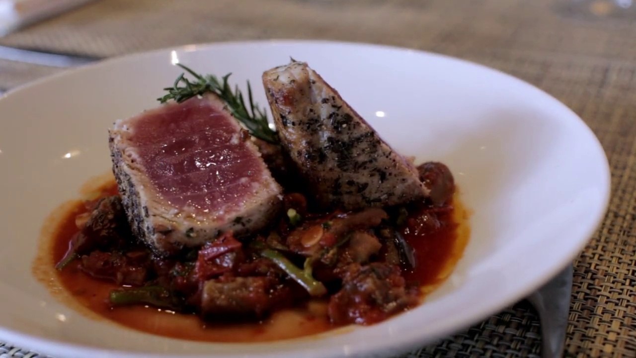 Lardo Wrapped Tuna Loin