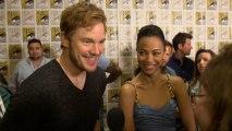 Zoe Saldana And Chris Pratt Are Flying Back To Finish 