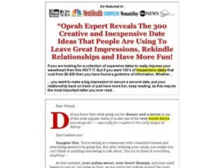 300 Creative Dates - By Oprah Dating And Relationship Expert Review + Bonus