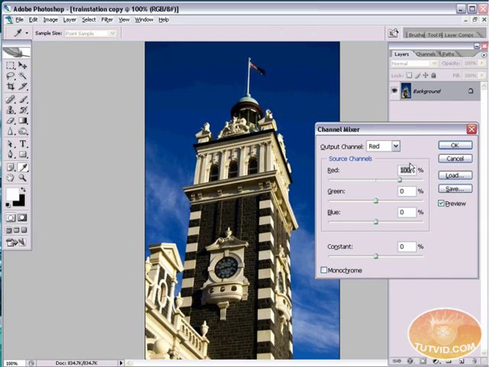 Adobe CS TUT VID-33 sepiaToneYT
