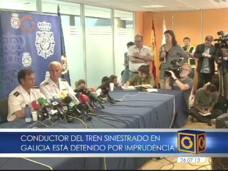 Detienen por "imprudencia" al conductor del tren que se descarriló en España