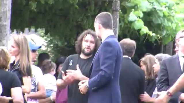 Accident de train en Espagne: visite du Prince Felipe à Saint-Jacques-de-Compostelle