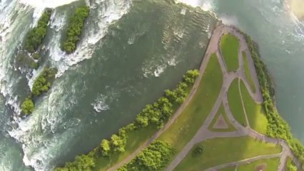 Video captura impresionante vista de las Cataratas del Niágara