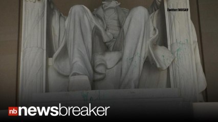 MEMORIAL MESS: DC Monument Vandalized with Green Paint