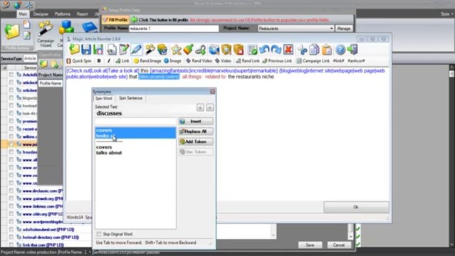 Project & Profile Creation - Magic Submitter Training