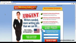 Real Writing Jobs Get Paid to Write - Watch This First!
