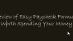 Don't Buy Easy Paycheck Formula Until You See This Review