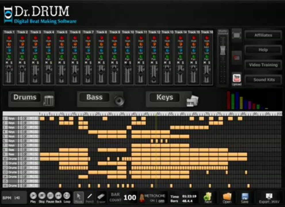 Beat Maker Software 2013 - Dr Drum LIVE Dubstep Demo - How To Make Beats, Dubstep, Rap, Techno