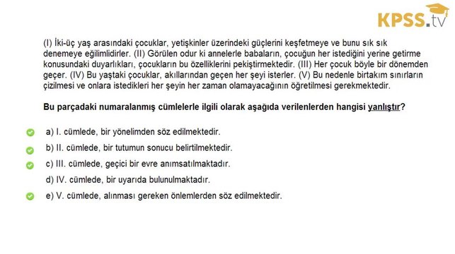 KpssTv | 2008 Kpss Lisans - Genel Yetenek 5. Soru