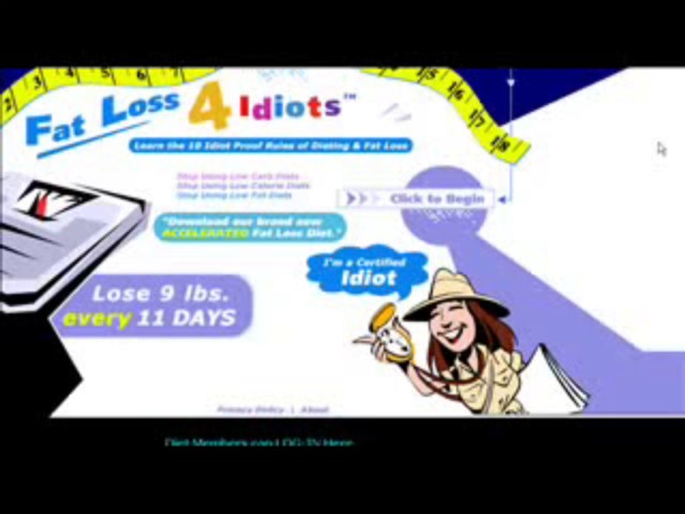 Fat Loss 4 Idiots - Lose Fat Weight The Easy Way!