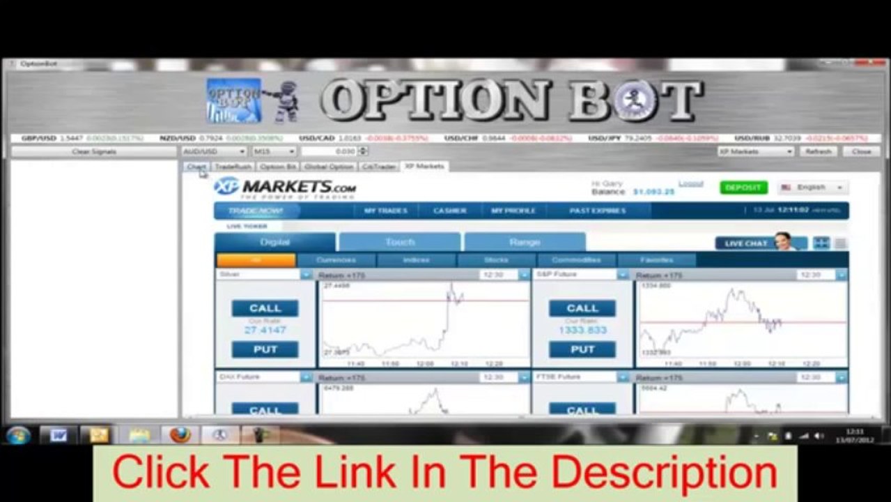 FREE Option Bot Software How Make 1622 in the next 45 minutes 15