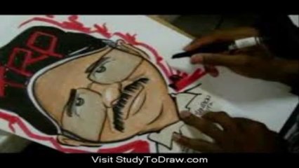 caricature drawing for wedding