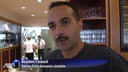 Bordeaux: commerces inondés par les orages