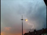 Orage en Alsace dans un ciel rare