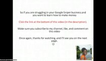 Google Sniper 2.0 Newbie's: How to really make money with Google Sniper