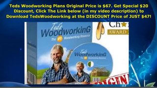 Special $20 Discount ★ Teds Woodworking Plans Cost ★