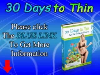 30 Days To Thin - How to Lose Weight Naturally in Just 30 Days