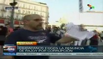 Españoles exigen dimisión de Mariano Rajoy