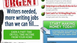 Real Writing Jobs - Earn Extra Money Writing