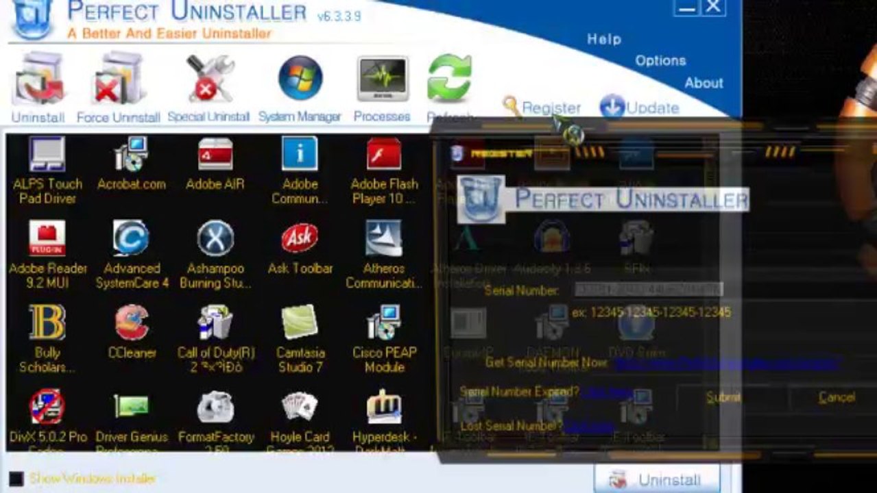 Perfect Uninstaller V6.3.3.9  KeyGen 1000%Work............
