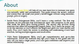 Penis Enlargement Bible-Review