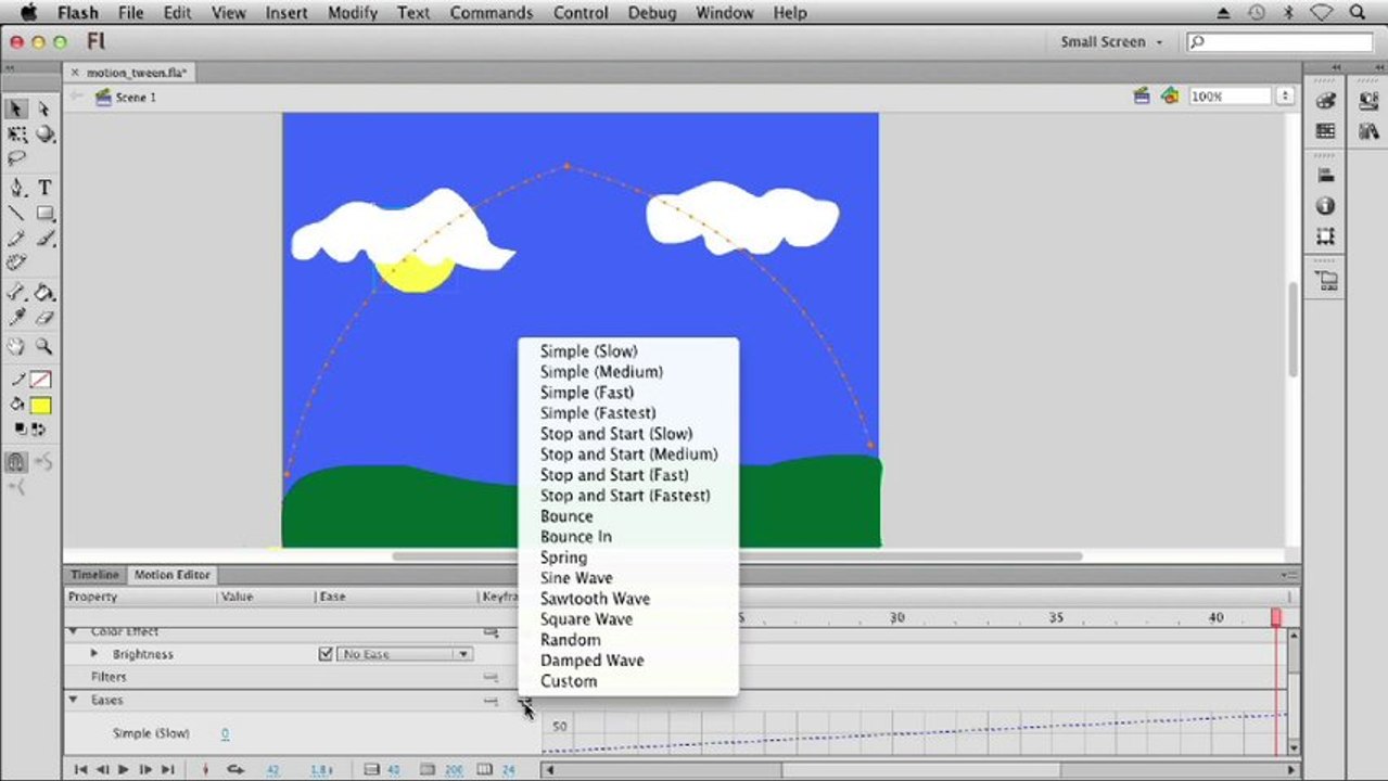 6.7. Working with the Motion Editor