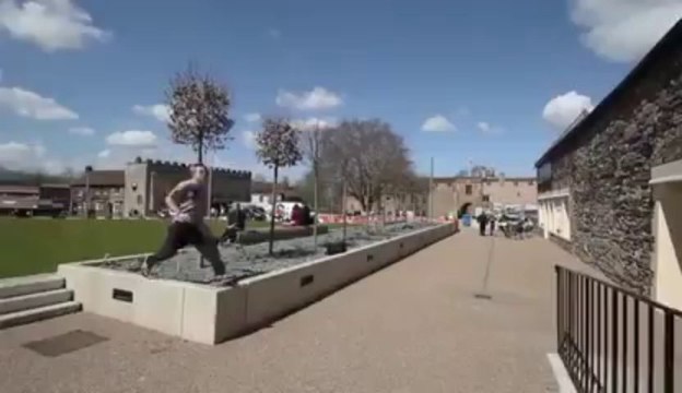 Réception désastreuse en PARKOUR - violent le choc! FAIL