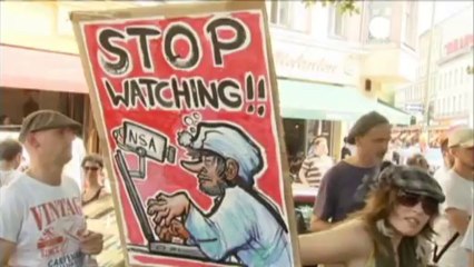 Germans take to streets against US spying programme