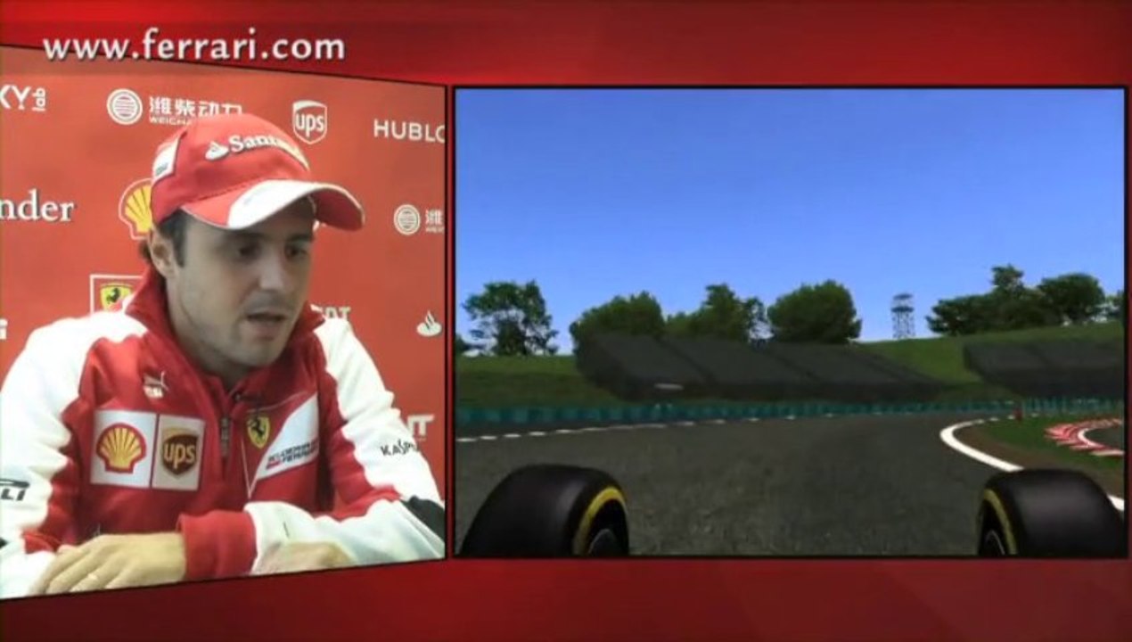 Autosital - Tour de piste virtuel du circuit de F1 de Hongrie avec Felipe Massa