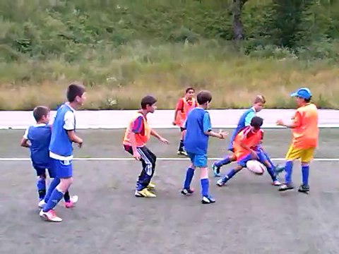 Football stage de la Tinée été 2013- Stagiaires du Montet Bornala Club de Nice