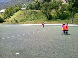 Football stage de la Tinée été 2013-  Stagiaires du Montet Bornala Club de Nice