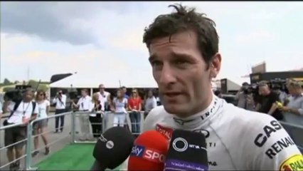 Sky Sports F1: Qualifying was a Pain in the arse - Mark Webber (2013 Hungarian GP)