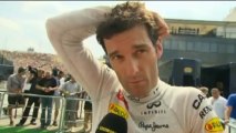 BBC F1: Mark Webber - Post qualifying interview (2013 Hungarian GP)
