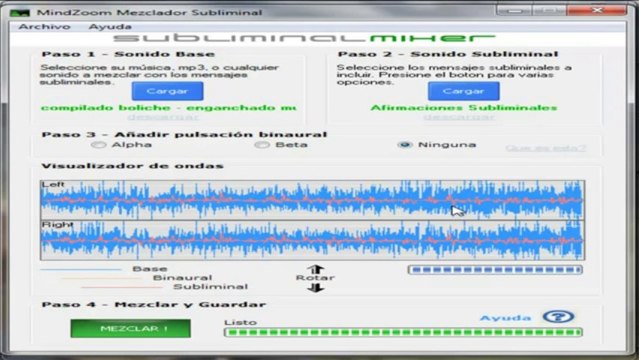 Tutorial como usar el programa Mindzoom de afirmaciones positivas video 2