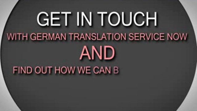 Professional German Translation Services