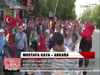 AOÇ TALANINA KARŞI BİNLERCE ANKARA'LI YÜRÜDÜ