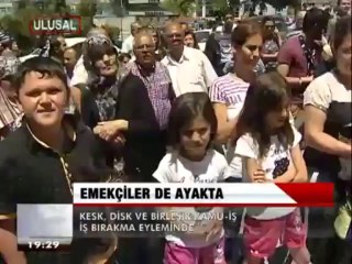 EMEKÇİLER DE EYLEMDE