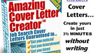 Amazing Cover Letters! Review + Bonus