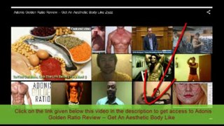 Adonis Golden Ratio Review -- Get An Aesthetic Body Like Zyzz
