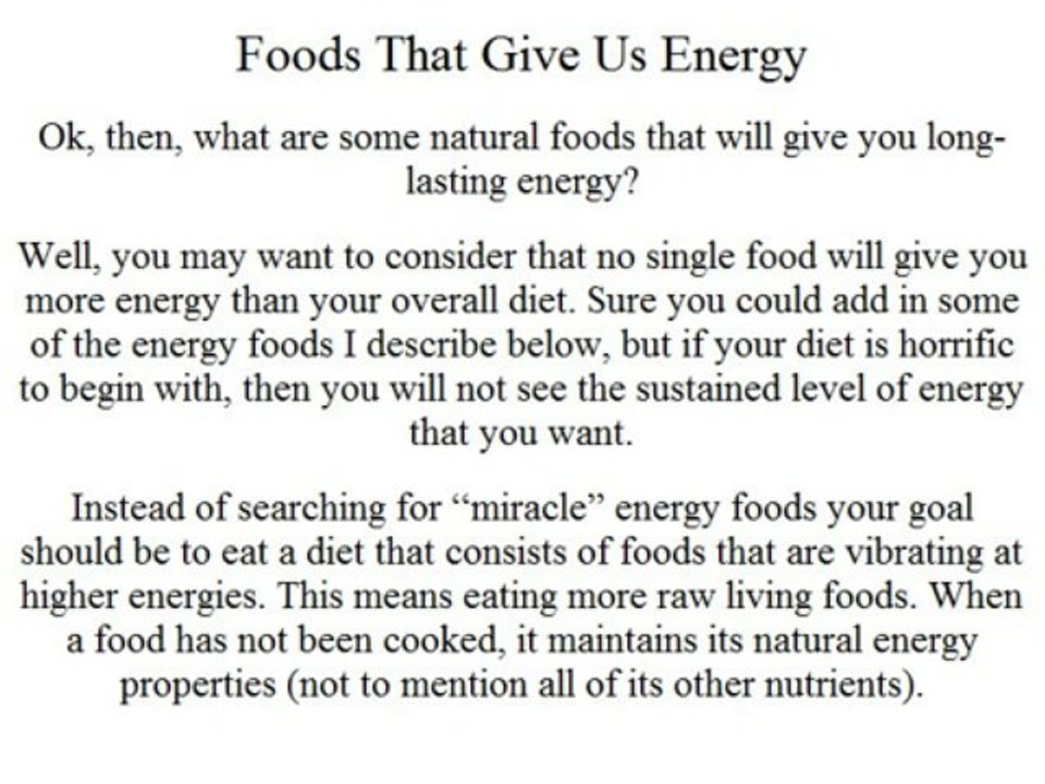 Eating For Energy The Ultimate Energy Diet Review Review Is It Really As Good As It Sounds?