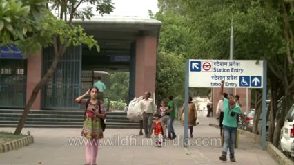 Entrance of Patel Chowk Metro Station