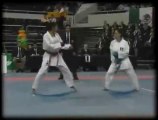 Parcours et Sacre de Nathalie Leroy au Championnat du Monde de Karaté à Madrid en 2002