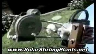BANNED - Off The Grid Solar Stirling Energy Generator - Solar Stirling Plant