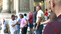 Napoli - Eavbus, rischio privatizzazione: lavoratori in piazza (27.07.13)